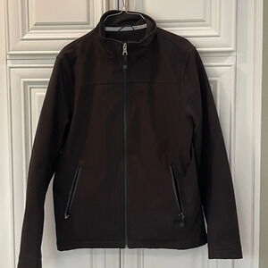 GUESS Mens Black Full Zip Outerwear Jacket Size M
